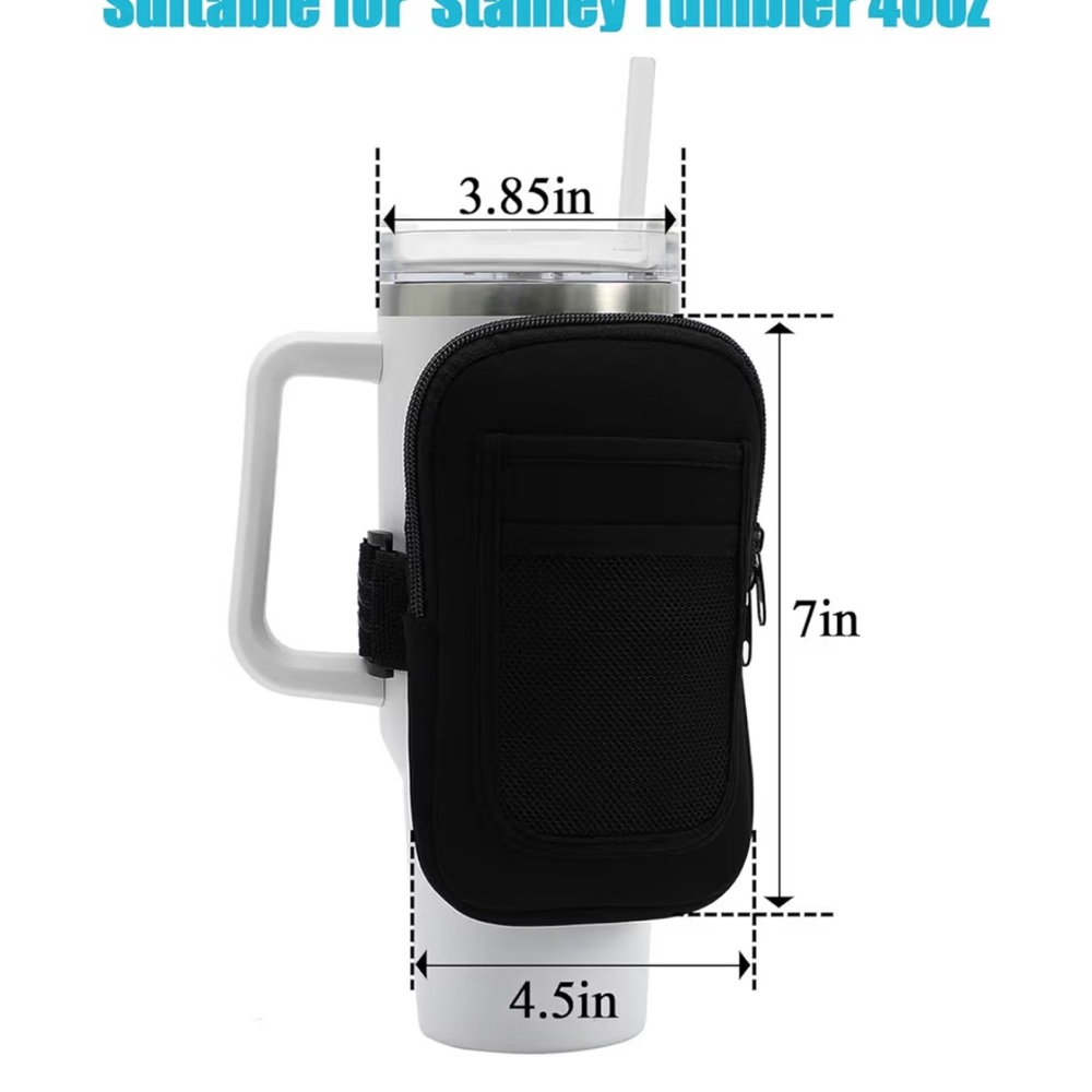 Blue/green pouch to put on Tumbler or Stanley’s - Picture 5 of 7